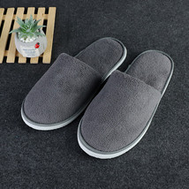 Breathable Coral Fleece Slippers Disposable Slippers Hotel Slippers Colorful Sol - £12.62 GBP
