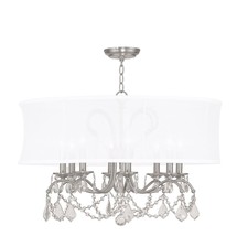 Livex Lighting 6308-91 Newcastle Chandelier Brushed Nickel - $11,271.25 MXN