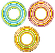 Lot of 3 Intex 36&quot; Spiral Tube Orange~Pink~Green Brand New - $14.98