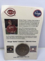 Cincinnati Reds George “ Sparky” Anderson Kroger 2000 HOF Commemorative Coin - £3.88 GBP