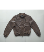 Blauer USA Smith Leather Bomber Jacket $950 WORLDWIDE SHIPPING FTP 0143 - $10,462.27 MXN