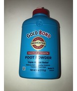 Gold Bond Maximum Strength Foot Powder, 4 Ounce Brand New Sealed WITH TA... - $17.00 CAD