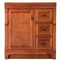 Brand New Naples 31&quot;x 22&quot; Vanity Cabinet in Warm Cinnamon w/Marble Vanit... - £314.78 GBP