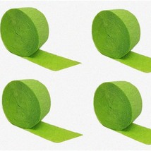 EcoVibrant Lime Green Party Streamers - 4 Rolls, USA-Made - $27.71