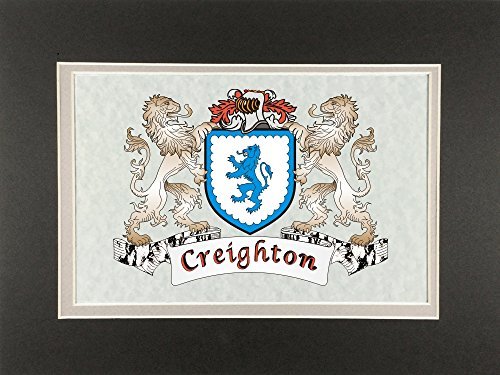Creighton Irish Coat of Arms Print - Frameable 9&quot; x 12&quot; - $24.00