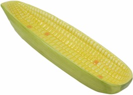 Corn Dish Collectible Vegetable Ceramic Glass Kitchen Platter Plate - £16.00 GBP