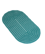 Oval Bath Shower Mat with Pear Shape Diamond Design Anti-Slip Suction Tu... - $14.76 CAD