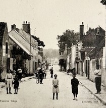 Cellettes France High Street People In City Road Posted 1910s Postcard PCBG12A - £16.08 GBP