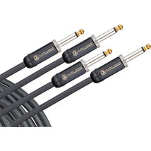 D&#39;Addario Planet Waves American Stage Instrument Cable 2-Pack 20 ft. Black - £95.11 GBP