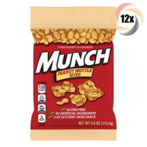 12x Bags Munch Peanut Brittle Bites Candy | Pure Tasty Peanut Goodness | 4oz - £34.78 GBP