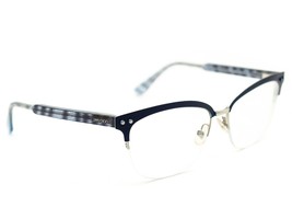 Jimmy Choo Eyeglasses 138 LYH Navy Glitter Aqua Half Rim Frame Italy 53[... - £55.05 GBP