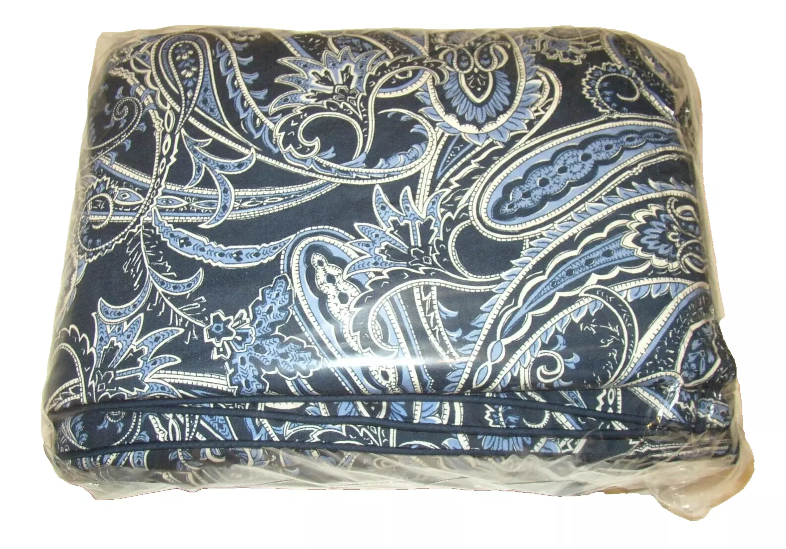 Ralph Lauren Costa Azzurra Paisley Queen Duvet Comforter Cover Euc Blue Label - £156.15 GBP