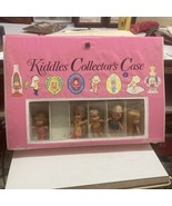 Vintage 1967 Mattel Kiddles Collector&#39;s Case,6 Mini Dolls,Kiddle Kologne... - £58.57 GBP