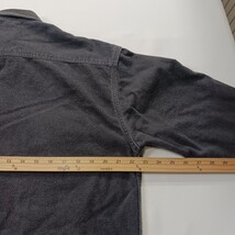 St John's Bay Men's Black Heavyweight Long Sleeve Cotton Shirt Pockets Sz Medium image 4