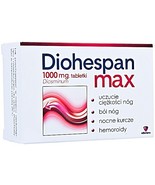 Diohespan Max 1000mg, 60 tab, symptoms of haemorrhoids, varicose veins - £35.31 GBP