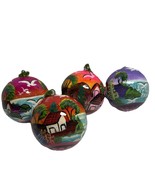 Vintage Peruvian Farm Christmas Ornaments Multicolored Lot of 4 - $402.47 MXN