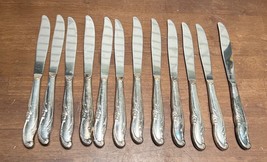 Vintage Wm Rogers Mfg Co Extra Plate 12 knives Allure Teatime Silver plate - $24.95