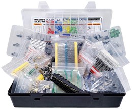 Electronic Component Assortment: Resistors, Capacitors, Inductors,, 2200... - £51.09 GBP