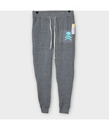 NWT SOULCYCLE gray sweatpants blue skull logo &amp; spellout on leg size small - $72.97 CAD
