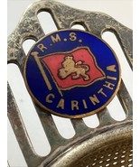 Vtg Cunard Steamship R.M.S. Carinthia 6.25” Enamel Tea Strainer Read Des... - $87.94 CAD