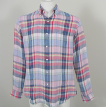 NEW! Polo Ralph Lauren Linen Oxford Shirt!  *Pink or Yellow Plaid*  *Custom Fit* - £52.20 GBP