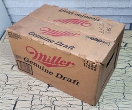 VTG Miller Genuine Draft Beer Cardboard Crate Carton Case Box Only Empty... - £19.02 GBP