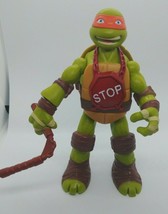 2014 Playmates Teenage Mutant Ninja Turtles TMNT Michelangelo Weapon Stop figure - £6.19 GBP