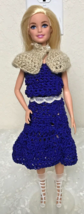 Mattel 2015 Florist Barbie Blond Hair Blue Eyes Rigid Body Handmade Dress - £8.94 GBP
