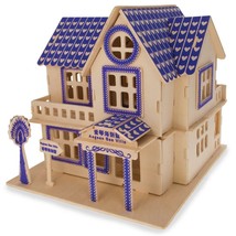 Family Home House Building Model Kit Wooden 3D Puzzle - £26.72 GBP