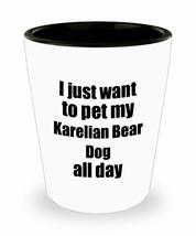 Karelian Bear Dog Shot Glass Dog Lover Mom Dad Funny Gift Idea For Liquor Lover  - $12.84