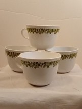 Vintage Set of 4 Corelle Livingware Spring Blossom/ Crazy Daisy Coffee Tea Cups - £15.79 GBP