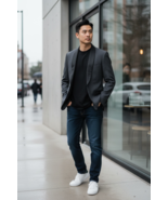 BONOBOS 1 Button S/B Wool Tuxedo Shawl Collar Sportcoat Blazer Size 40R ... - €42,18 EUR