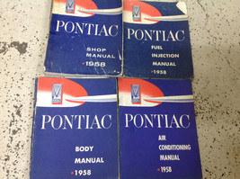 1958 Pontiac Catalina Bonneville Star Chieftain Service Shop Repair Manual Set - £114.49 GBP