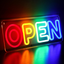 Open Signs for Business Ultra Bright LED Neon Open Sign 16 Inch Lighted Open Sig - £52.11 GBP
