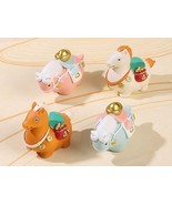4 Tang Dynasty Tri-Color Style Resin Horse Ornament for Home Desktop Dec... - €26,24 EUR