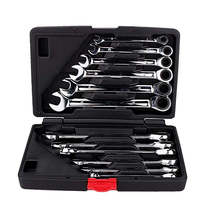 8-19mm Ratcheting Wrench Set: Ideal for DIY and Work, with case - $29.95