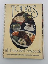 Todays All Purpose Cookbook Favorite Recipes of Home Economics Teachers Spiral - £13.88 GBP