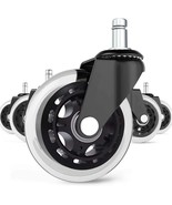 Office Chair Caster Wheels: Five-Piece Set That Is Sturdy And Secure On All - $732.07 MXN
