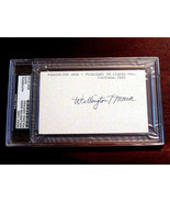 WELLINGTON MARA GIANTS FOOTBALL OWNER HOF SIGNED AUTO INDEX CARD PSA/DNA... - £156.63 GBP