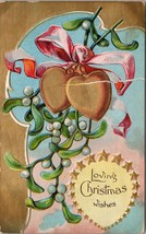 Loving Christmas Wishes Vintage Postcard PC671 - $14.99