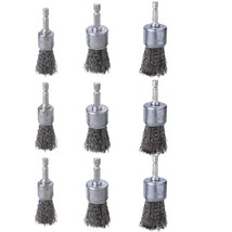 9 Pcs Wire Brush Wheel For Drill, Wire Brush For Drill 1-Inch Crimped En... - $28.99