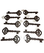 10pc Skeleton Key Steampunk Wall Decor Brown Colored Iron 8&quot; Decorative ... - $54.84 CAD