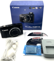 Canon PowerShot SX280 HS Digital Camera Black 20x Zoom 12.1MP MINT IOB - $314.00