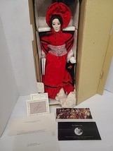 Franklin Heirloom Doll &quot;JO&quot; From Little Women 1984 17&quot; Tall w Original Box Paper - £28.80 GBP