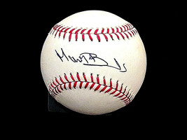 MANNY BANUELOS YANKEES BRAVES PITCHER SIGNED AUTO OML BASEBALL ONYX AUTH... - $69.29