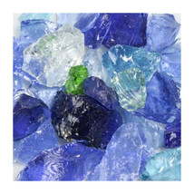 Recycled Chunky Glass, River Mix - Small - 0.25-0.5 in. - 1 lbs - $599.85 MXN