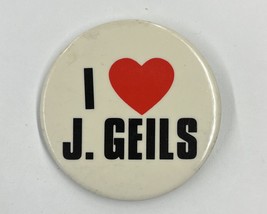 s I Heart J. Geils Pin Back Button Pin - £6.32 GBP