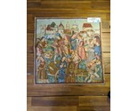 France Tapestry Tapisserie Carcassonne Et Son Marche Au Vin 20&quot; X 20&quot; - £54.50 GBP
