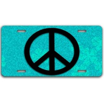 Peace sign blue vanity aluminum license plate car truck SUV - $16.34