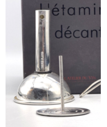L&#39;Atelier Du Vin French Wine Funnel Filter L&#39;etamine a Decanter Box Silv... - $850.41 MXN